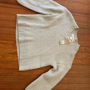 Saltwater Luxe boutique sage crew neck sweater, new with tags